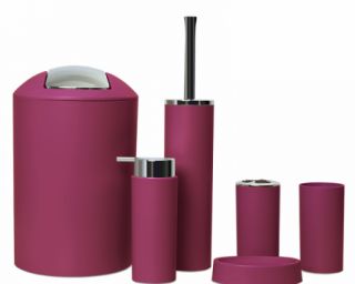 აბაზანის აქსესუარების კომპლექტი 6-ლი 3315 ბორდოსფერი