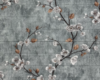 თვითწებვადი კედლის საფარიBP-7 Grey plum blossom