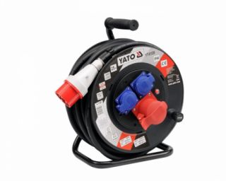 დამაგრძელებელი YATO YT-8120, 25 მ, 5x2.5 მმ², უძლიერესი, მძლავრი და პროფესიონალური გამოყენებისთვის