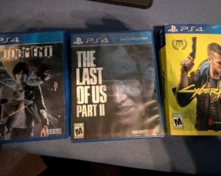 Cyberpunk, Judgement, Last of us Part 2, ps4, ps5