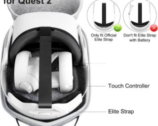 Oculus Quest 2-ის დამცავი ჩანთა (Hard Carrying Case)