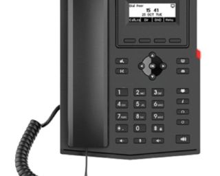 სტაციონარული ტელეფონი Fanvil X301W, IP Phone, 2 SIP, Black
