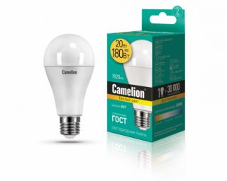 ლედ ნათურა Camelion Led Lamp LED20-A65/830/E27 20ვატი