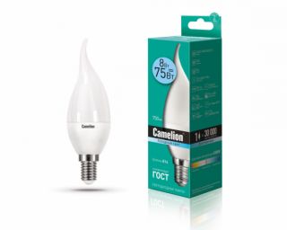 ლედ ნათურა Camelion LED ნათურა Lamp - LED8-CW35/845/E14 8ვატი ცივი ნათება