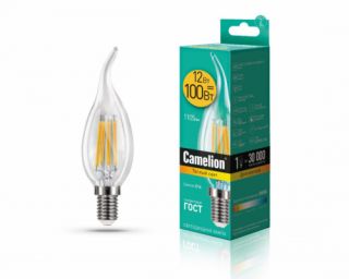 ფილამენტის ლედ ნათურა Camelion Led Lamp Filament LED12-CW35-FL/830/E14 12ვატი