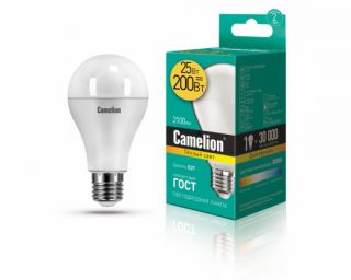 ლედ ნათურა Camelion Led Lamp LED25-A65/830/E27 25ვატი ცივი ნათება