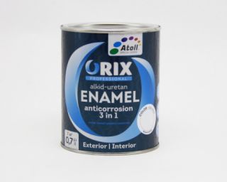ემალი თეთრი ანტიკოროზიული Color ORIX 0.8 კგ RAL 9010