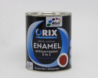 ემალი წითელი ანტიკოროზიული Color ORIX RAL 3002 0,8 კგ