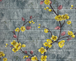 თვითწებვადი კედლის საფარიBP-5 Green plum blossom