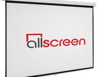 პროექტორის ეკრანი ALLSCREEN MANUAL PROJECTION SCREEN 280X280CM HD FABRIC  Diagonal 155 inch / 393 CM