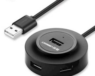 USB ჰაბი UGREEN CR106 (20277) USB 2.0 4 PORTS HUB