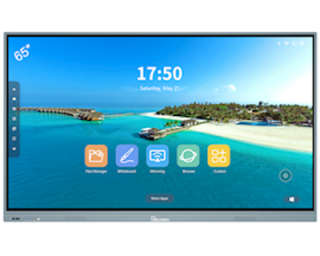 ინტერაქტიული ეკრანი, სმარტ ეკრანი Allscreen DW65HQ982 Q Series, 65”, 4K UHD, Android 11, RAM 4GB, 32GB, Smart Board, Silver