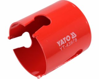 გვირგვინი სახვრეტი YATO YT-43978, 64 მმ – TCT ტექნოლოგიაზე დაფუძნებული მძლავრი ინსტრუმენტი მყარი ზედაპირების სწრაფი და ზუსტი გახვრეტისთვის