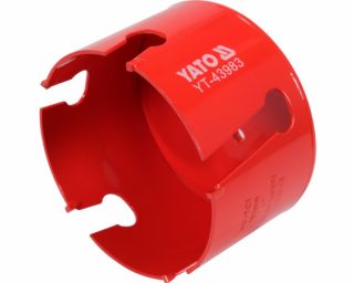 გვირგვინი სახვრეტი YATO YT-43983, 102 მმ – TCT ტექნოლოგიით შექმნილი მძლავრი ინსტრუმენტი ფართო და სუფთა ჭრებისთვის მყარ ზედაპირებზე