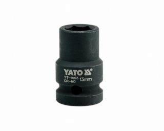 თავაკი ქანჩის მოსახსნელი YATO YT-1003, 1/2" 13 მმ (შავი) – იდეალური ინსტრუმენტი დაზიანებული ან გადაჭარბებით გამკაცრებული ქანჩების მოსახსნელად