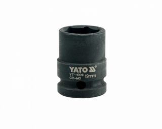 თავაკი ქანჩის მოსახსნელი YATO YT-1009, 1/2" 19 მმ (შავი) – მძლავრი ინსტრუმენტი დაზიანებული და დაჟანგებული ქანჩებისთვის