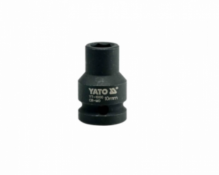 თავაკი ქანჩის მოსახსნელი YATO YT-1000, 1/2" 10 მმ (შავი) – ზუსტი და გამძლე ინსტრუმენტი მცირე დიამეტრის დაზიანებული ქანჩებისთვის