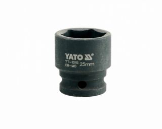 თავაკი ქანჩის მოსახსნელი YATO YT-1015, 1/2" 25 მმ (შავი) – პროფესიონალური გადაწყვეტა მსხვილი და მჭიდროდ გამკაცრებული ქანჩებისთვის