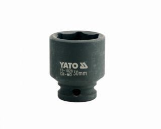 თავაკი ქანჩის მოსახსნელი YATO YT-1020, 1/2" 30 მმ (შავი) – Heavy-duty გადაწყვეტა დიდი და დაზიანებული ქანჩებისთვის