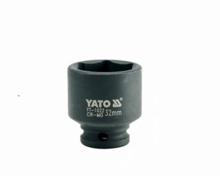 თავაკი ქანჩის მოსახსნელი YATO YT-1022, 1/2" 32 მმ (შავი) – ძლიერი და გამძლე ინსტრუმენტი განსაკუთრებით მსხვილი ქანჩებისთვის