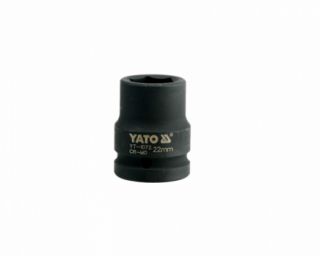 თავაკი YATO YT-1072, შავი, 3/4" 22 მმ – პროფესიონალური კლასის თავაკი მძიმე დატვირთვის სამუშაოებისთვის