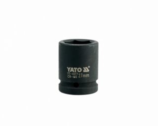 თავაკი YATO YT-1077, შავი, 3/4" 27 მმ – Heavy-Duty კლასის თავაკი მაღალი დატვირთვისთვის