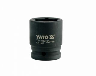 თავაკი YATO YT-1082, შავი, 3/4" 32 მმ – მძლავრი და გამძლე თავაკი მძიმე ქანჩებისთვის სურათი