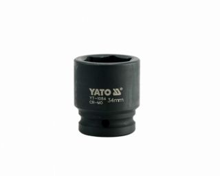 თავაკი YATO YT-1084, შავი, 3/4" 34 მმ – მძლავრი და გამძლე თავაკი ინდუსტრიული გამოყენებისთვის სურათი