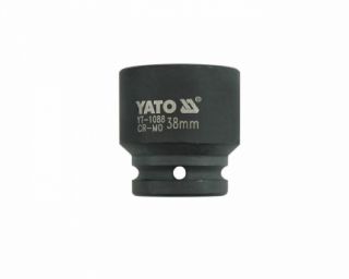 თავაკი YATO YT-1088, შავი, 3/4" 38 მმ – მძლავრი პროფესიონალური თავაკი განსაკუთრებით მსხვილი ქანჩებისთვის