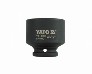 თავაკი YATO YT-1096, შავი, 3/4" 46 მმ – მაქსიმალური გამძლეობის თავაკი განსაკუთრებით მსხვილი ქანჩებისთვის