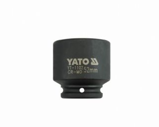 თავაკი YATO YT-1102, შავი, 3/4" 52 მმ – უძლიერესი თავაკი განსაკუთრებით დიდი ქანჩებისთვის