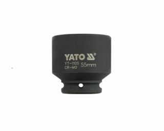 თავაკი YATO YT-1105, შავი, 3/4" 55 მმ – ექსტრემალური დატვირთვისთვის შექმნილი ინდუსტრიული თავაკი