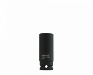 თავაკი YATO YT-1042, მაღალი შავი, 1/2" 22 მმ – გამძლე და სანდო ინსტრუმენტი ღრმად განლაგებული ქანჩებისთვის