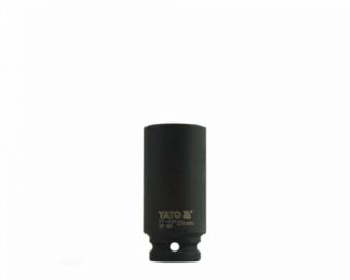 თავაკი YATO YT-1045 25 მმ, 1/2" მაღალი შავი CrMo – პროფესიონალური ქანჩის გასახსნელი ღრმა თავაკი