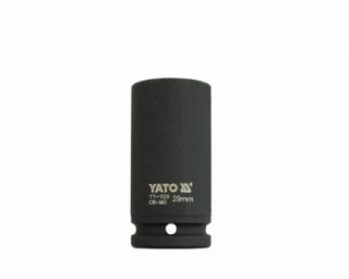 თავაკი YATO YT-1129 29 მმ, 3/4" მაღალი შავი CrMo – პროფესიონალური ღრმა თავაკი მჭიდროდ დაჭერილი ქანჩებისთვის