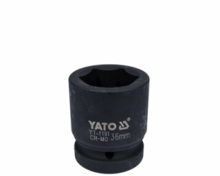 თავაკი YATO YT-1192 37 მმ, 1" შავი CrMo – პროფესიონალური და გამძლე თავაკი მძიმე ქანჩების მოსახსნელად