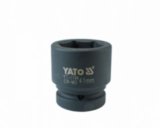 თავაკი YATO YT-1194 41 მმ, 1" შავი CrMo – მძლავრი და გამძლე თავაკი მძიმე ქანჩების მოსახსნელად