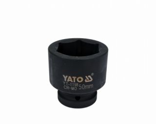 თავაკი YATO YT-1198 50 მმ, 1" შავი CrMo – მაქსიმალურად გამძლე თავაკი ინდუსტრიული დატვირთვისთვის