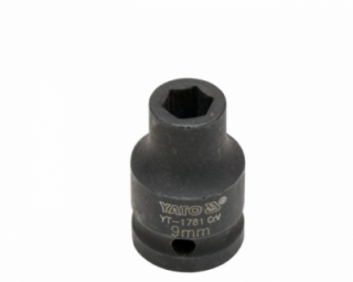 თავაკი YATO YT-1783 11 მმ, 1/2" შავი CrMo – კომპაქტური და გამძლე თავაკი მაღალი სიზუსტისთვის