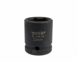 თავაკი YATO YT-1797 27 მმ, 1/2" შავი CrMo – ძლიერი და გამძლე თავაკი მძიმე ქანჩებისთვის