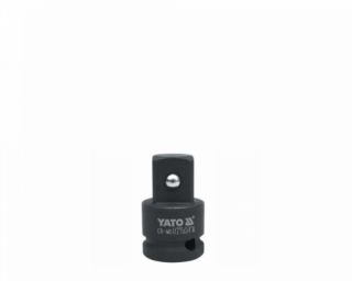 YATO YT-1067 გადამყვანი შავი 1/2" x 3/4" – CrMo გამძლე გადამყვანი თავაკებისა და ინსტრუმენტების თავსებადობისთვის