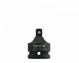YATO YT-1167 გადამყვანი 3/4" x 1/2" – CrMo მტკიცე და კომპაქტური გადამყვანი სხვადასხვა ზომის ინსტრუმენტებისთვის