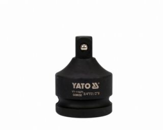 YATO YT-11671 გადამყვანი შავი 3/4" (F) x 1/2" (M) – CrMo გამძლე და სანდო გადამყვანი ინსტრუმენტებისთვის