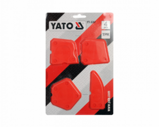 სილიკონის შპატელების ნაკრები YATO YT-5261 (4 ცალი) – იდეალური ხელსაწყო სილიკონის ზუსტი დატანისა და გასწორებისთვის