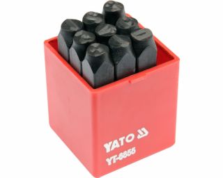 შტამპი ნომრების ნაკრები YATO YT-6855 – 9-ცალიანი პროფესიონალური კომპლექტი ზუსტი ჭედვისთვის