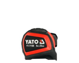 რულეტკა საზომი YATO YT-71188 – 8 მეტრი x 25 მმ პროფესიონალური რულეტკა ზუსტი გაზომვებისთვის