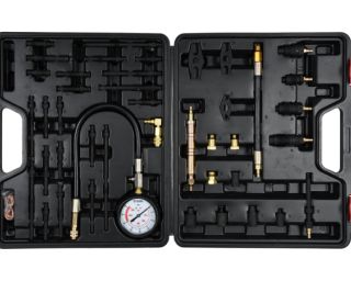 კომპრესიის საზომების ნაკრები YATO YT-73012 – 50-ცალიანი პროფესიონალური კომპლექტი ბენზინისა და დიზელის ძრავების დიაგნოსტიკისთვის