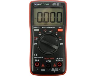 დენის ტესტერი YATO YT-73096 – ციფრული მულტიმეტრი დენის, ძაბვის და სხვა პარამეტრების ზუსტი გაზომვისთვის