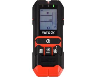 მრავალფუნქციური დეტექტორი YATO YT-73138 – 4-in-1 სკანერი კედლებში დამალული ობიექტების ზუსტი აღმოჩენისთვის