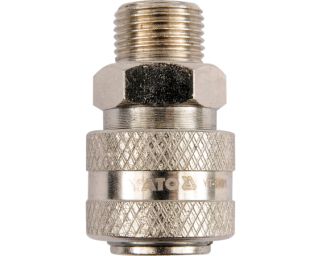შტუცერი YATO YT-2391 – 3/8"(M) x 1/4"(F) მტკიცე გადამყვანი პნევმატური სისტემებისთვის
